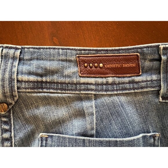 Vintage Genetic Denim Y2K Mutated Gene Wide Leg Jeans Made in USA Size 28 - Picture 14 of 16